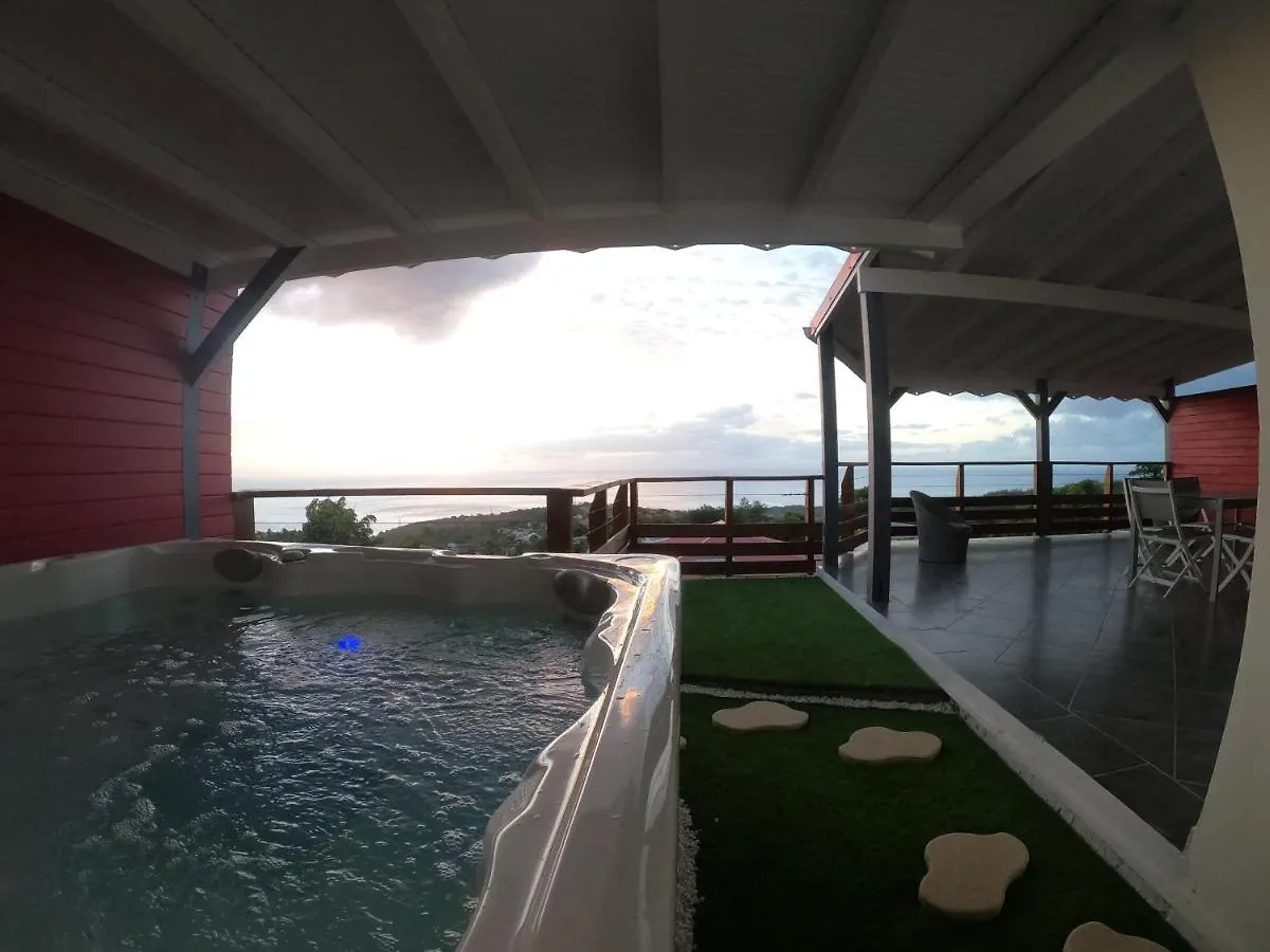 Gite Passion Kreyol, Vue Mer Et Montagne, Spa Prive Vieux-Habitants Holiday home