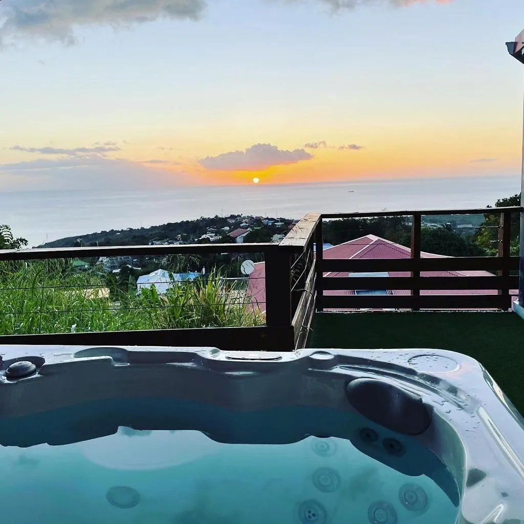 Gite Passion Kreyol, Vue Mer Et Montagne, Spa Prive Vieux-Habitants